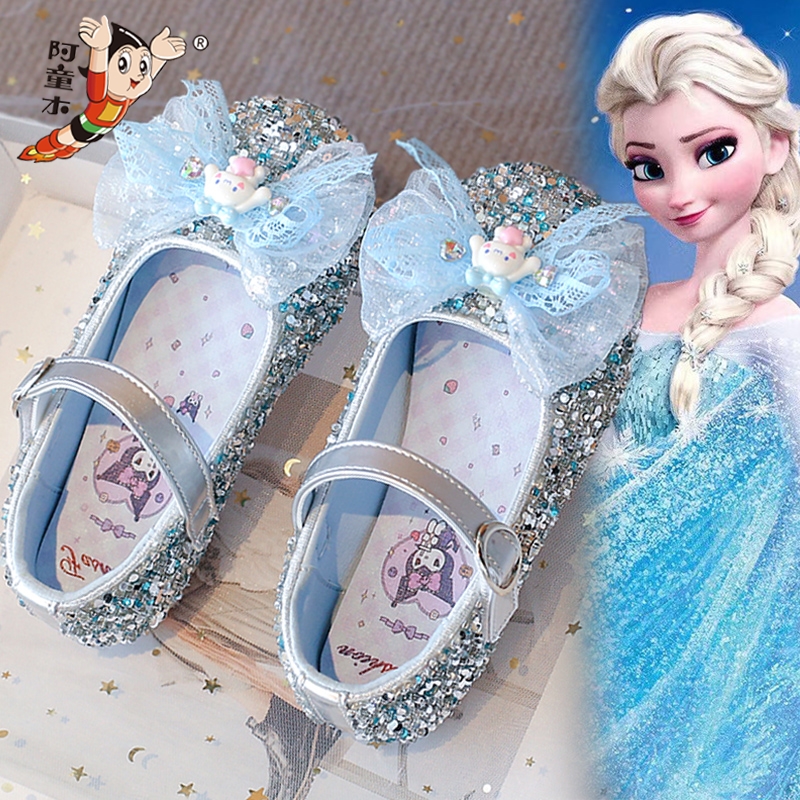 阿童木女童小皮鞋2025新款春季儿童爱莎公主演出单鞋女孩小童洋气