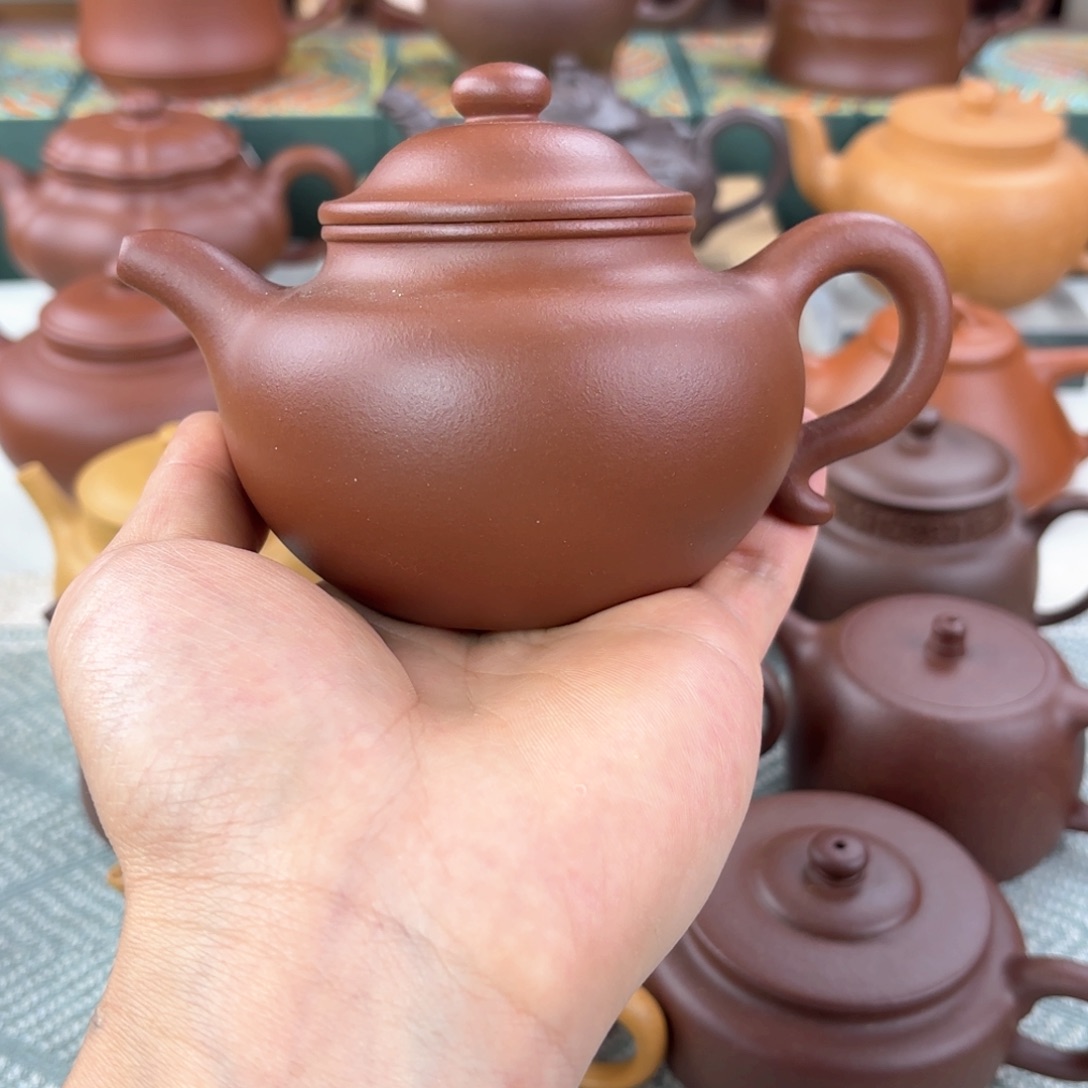 紫砂茶壶莲子 245cc 半手工