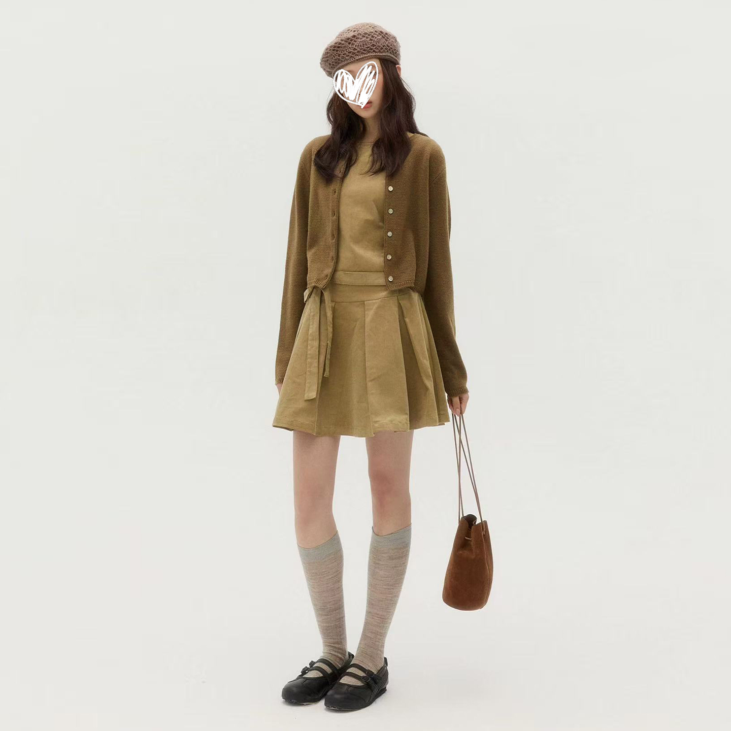 法式气质背心连衣裙子女夏季2025新款高级感早秋韩系穿搭一整套装