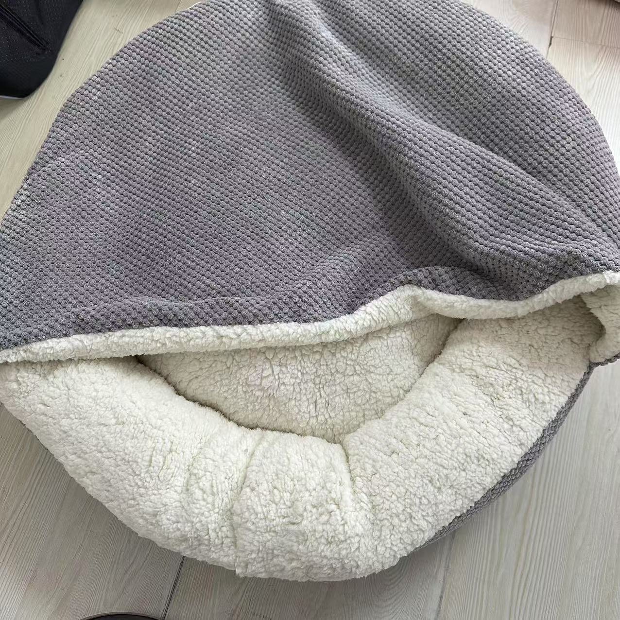 25号全可拆洗半封闭猫窝狗窝深度睡眠宠物垫子