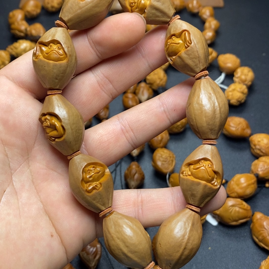 手串/手链橄榄核包衣呱呱来财