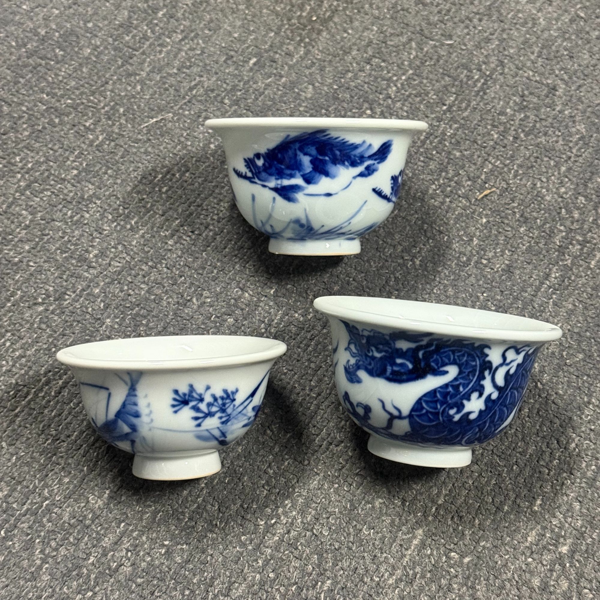 柴窑大瑕疵压手杯套组