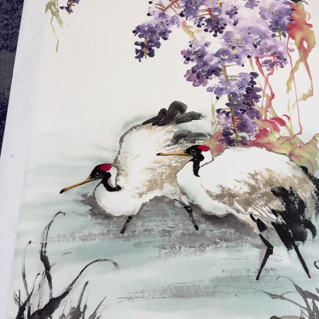 国画国画作品山水花鸟