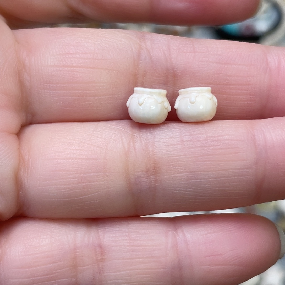 猛犸象牙手串/手链/手镯蜜罐一对