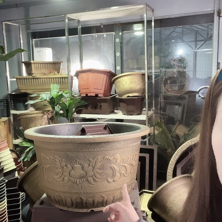 圆83三个有孔金色的