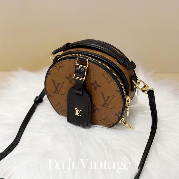 99新 LouisVuitton/路易威登 大吉中古/sz/LV焦糖色mini圆饼包