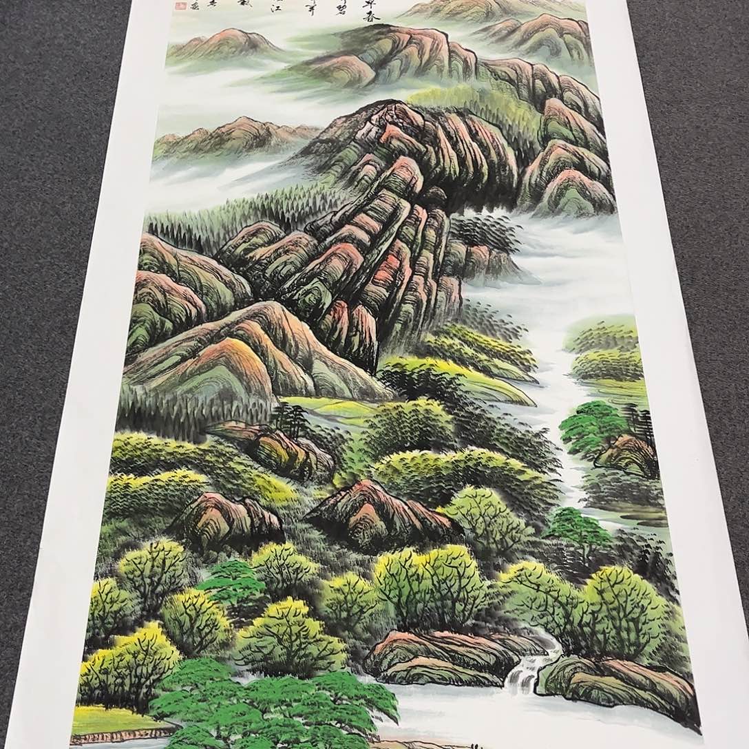 淡***实国画LT国画单幅任发