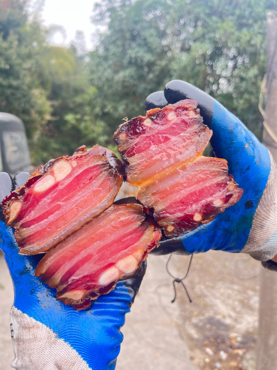 五花肉腊肉2-3斤 土家传统烟熏粮食土猪腊肉