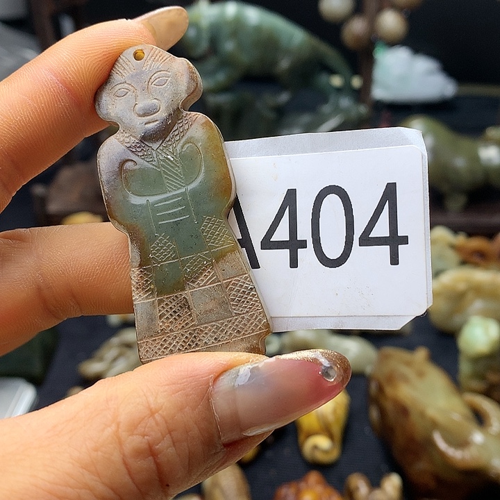 和田玉未镶嵌车挂