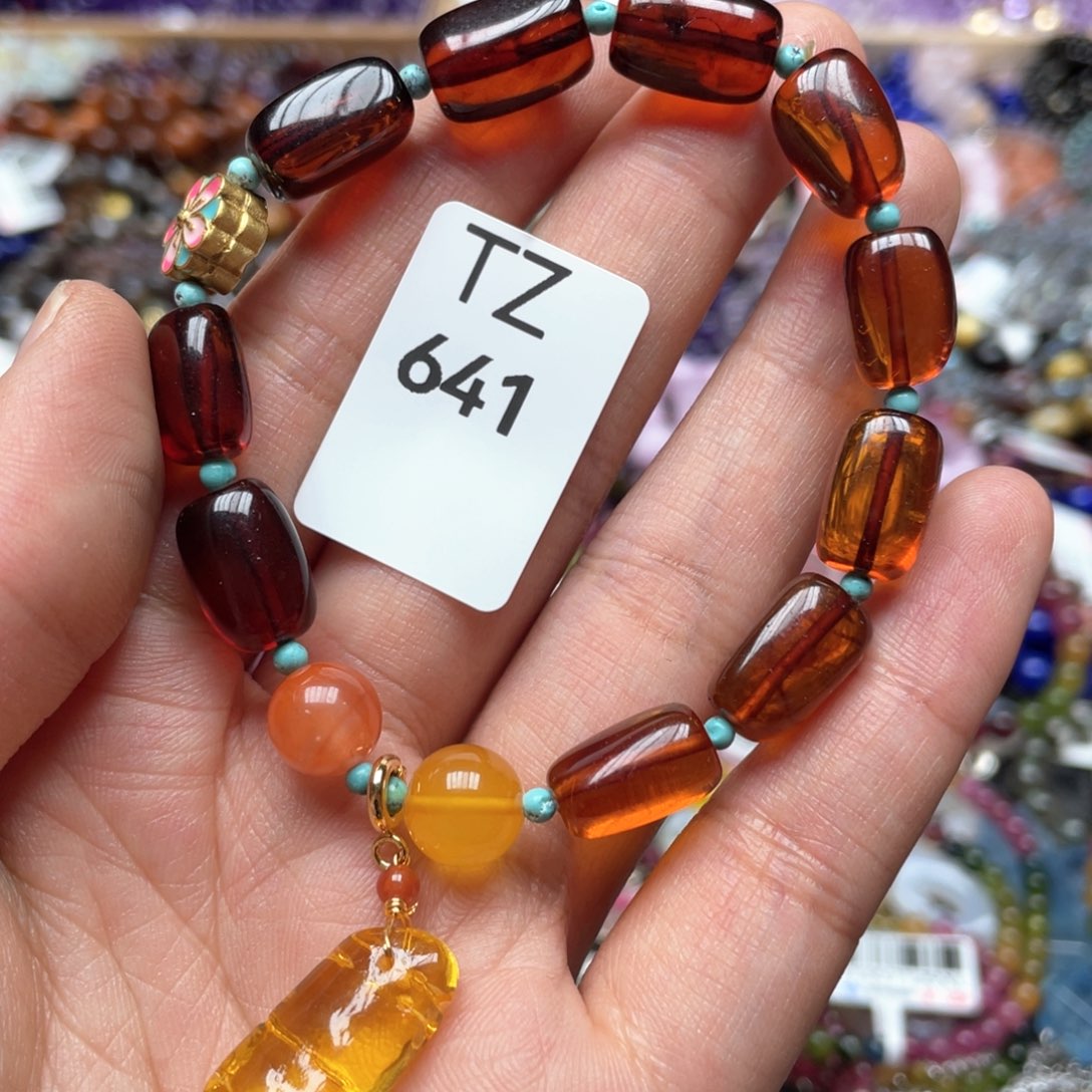 琥珀手链未镶嵌手串