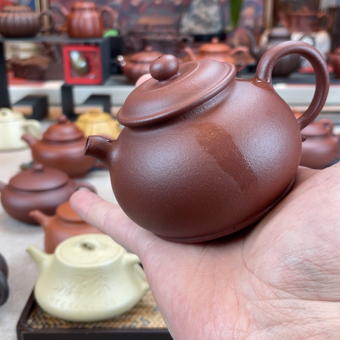 紫砂茶壶D****)新号开播，保原矿手工壶直播间