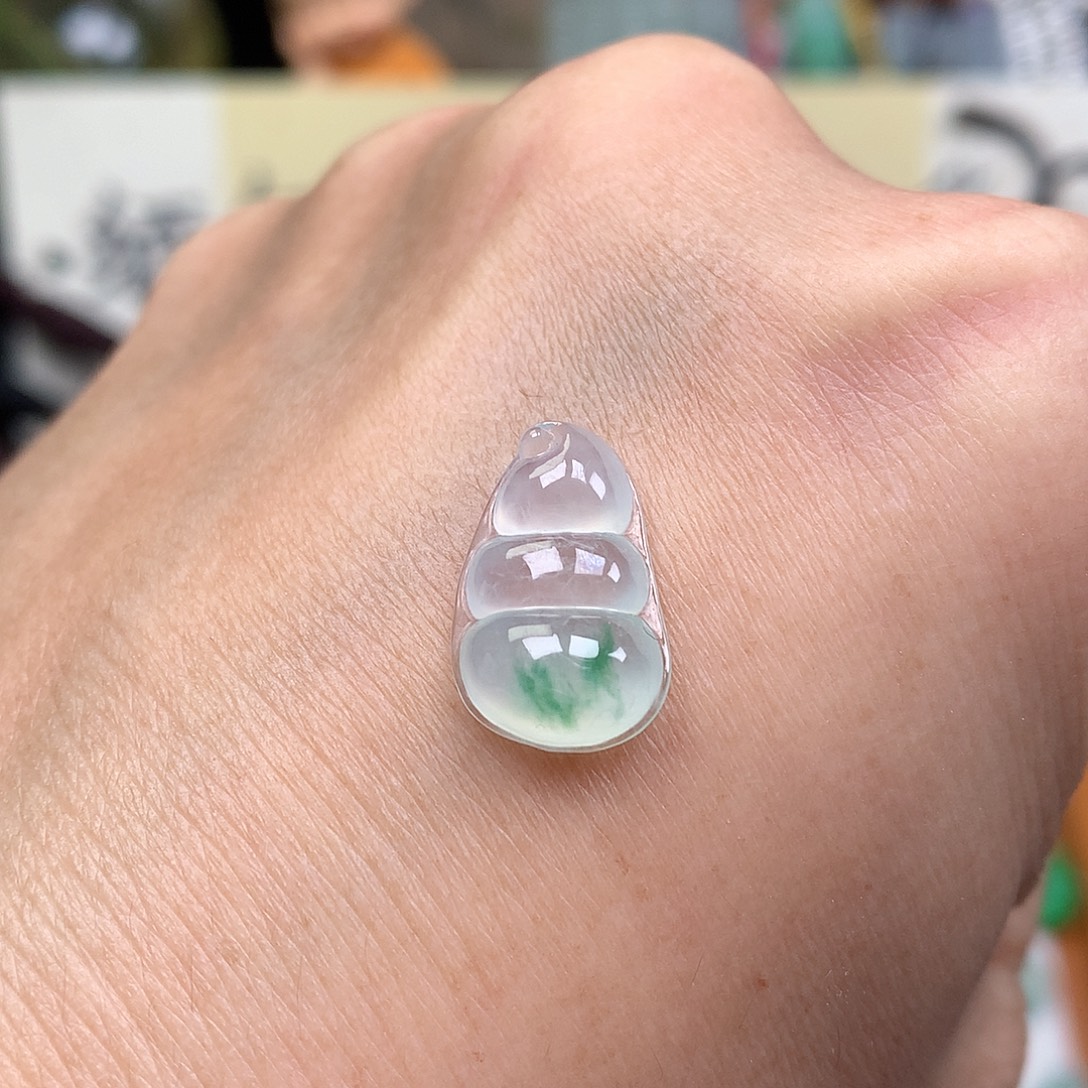 翡翠裸石缅甸天然A货翡翠冰种豆子