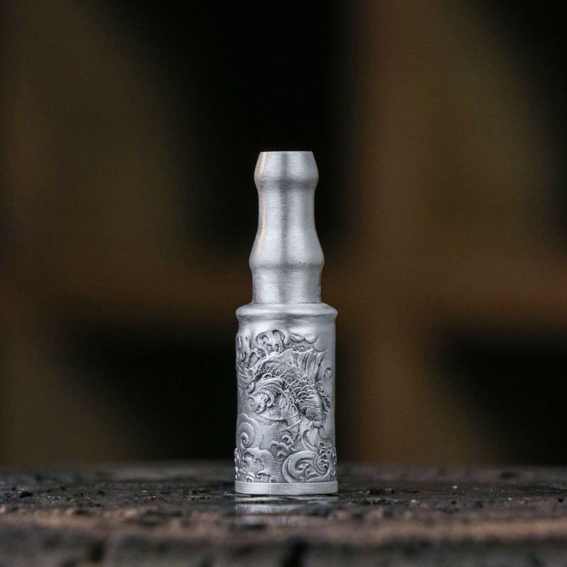 境秋银锦鲤沉水头家用(不含水管)古风茶道茶配吸水上水坠头