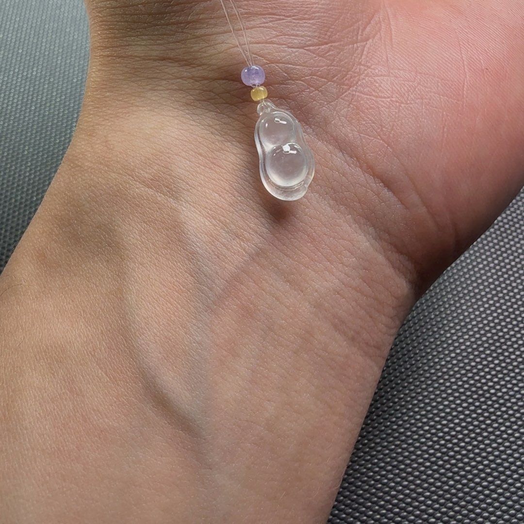 翡翠散珠冰种翡翠葫芦豆