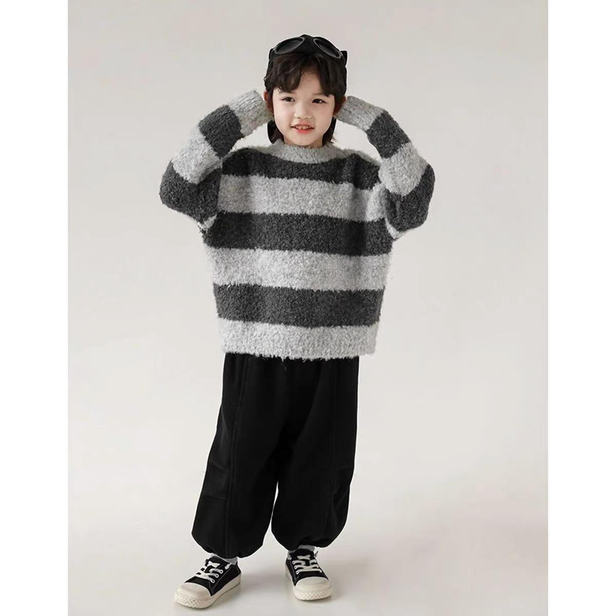 497 新款男童宽松毛衣韩版帅气