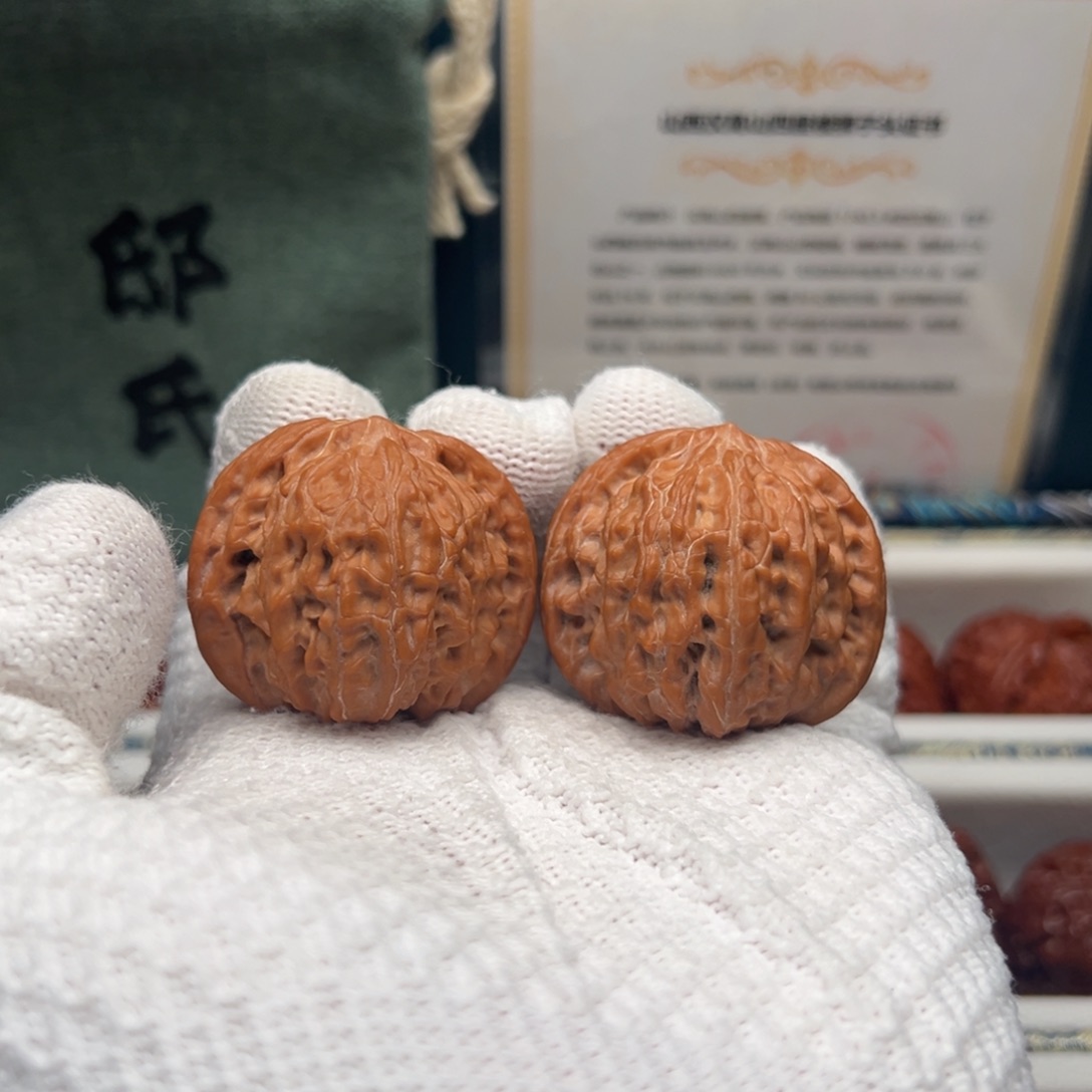 文玩核桃把件磨盘39