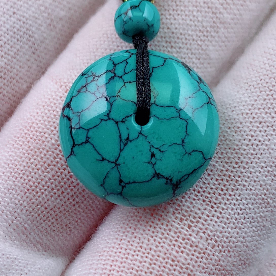 未镶嵌绿松石珠宝奇石19mm