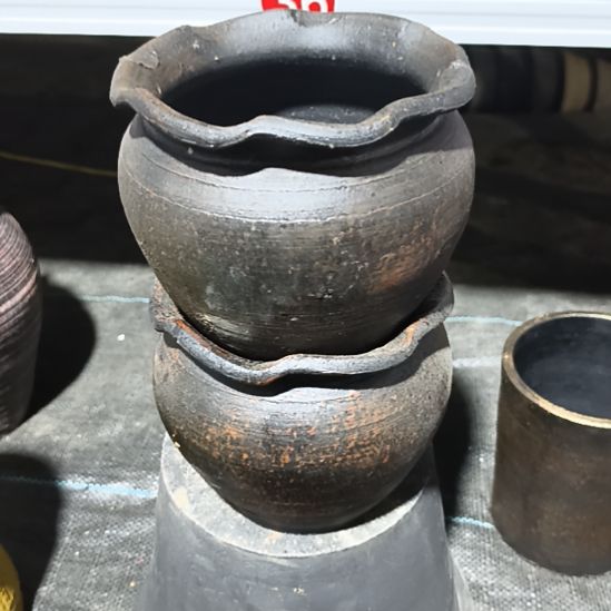 古铜色花边口径15高度13到手两个默认无孔[需要打孔自行备注]