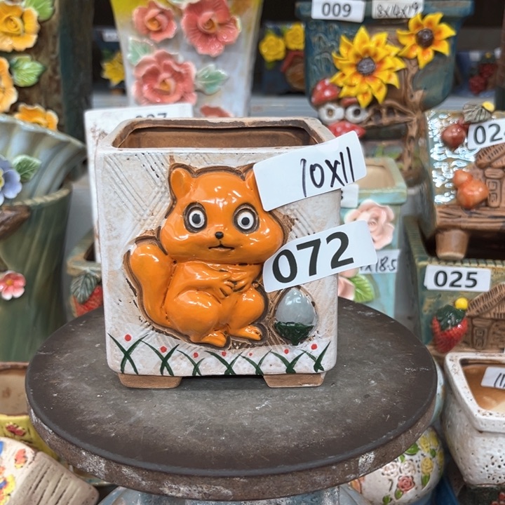 紫砂花盆粗陶材质多肉花盆