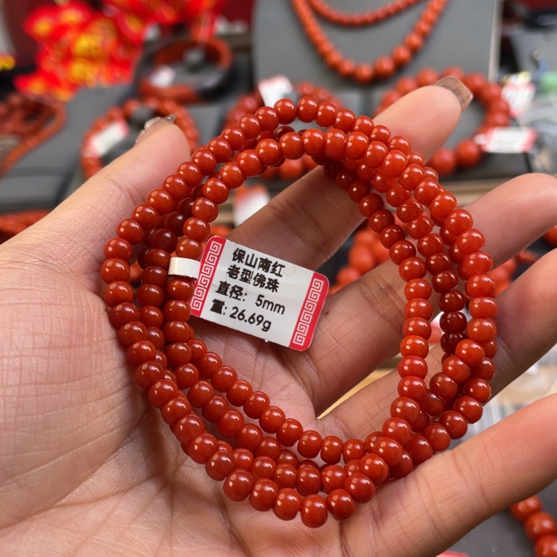南红玛瑙手串未镶嵌旭****小