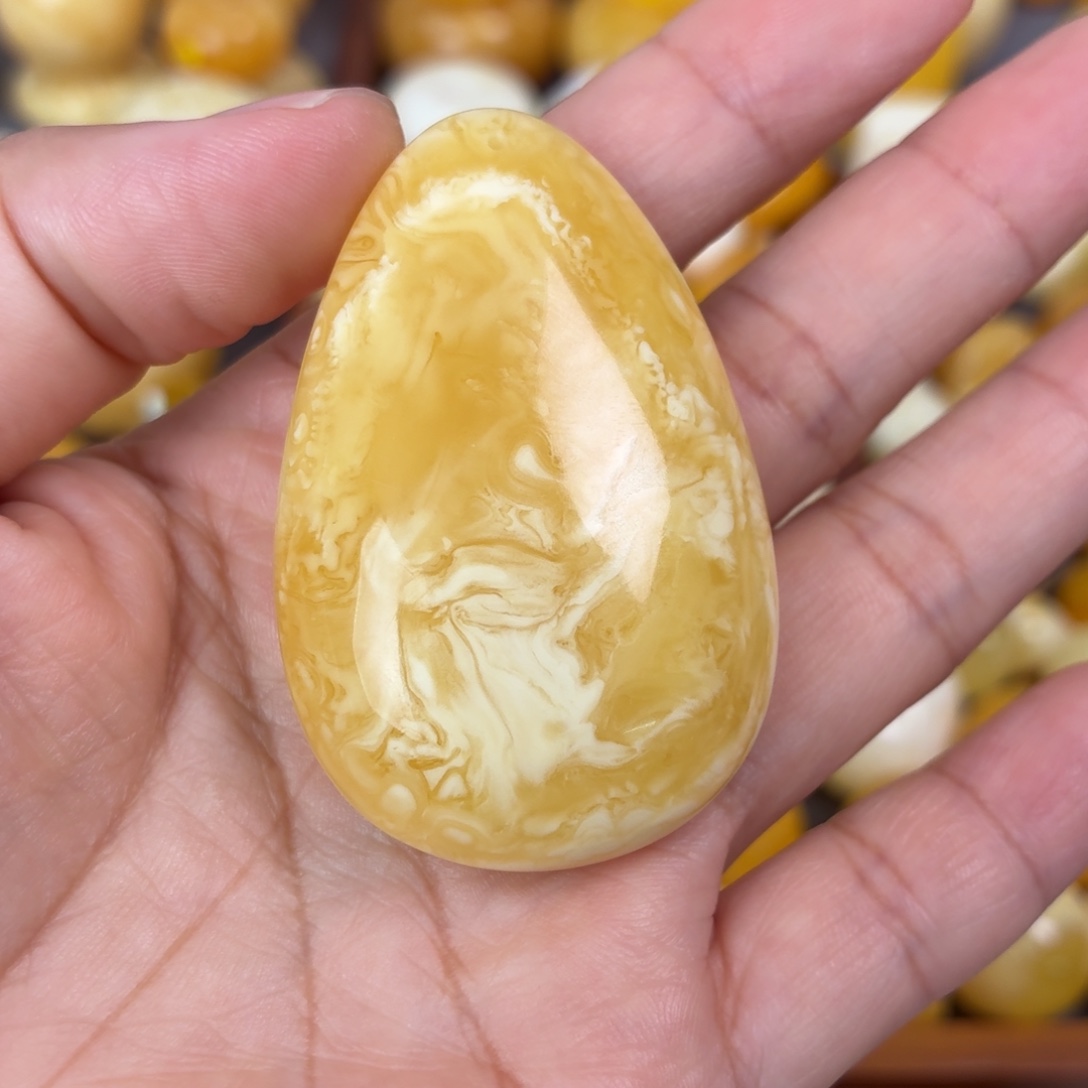 蜜蜡未镶嵌吊坠(不含链)妖花水滴