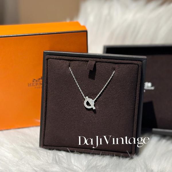 大吉中古/Hermes爱马仕finesse小q白金钻石手链