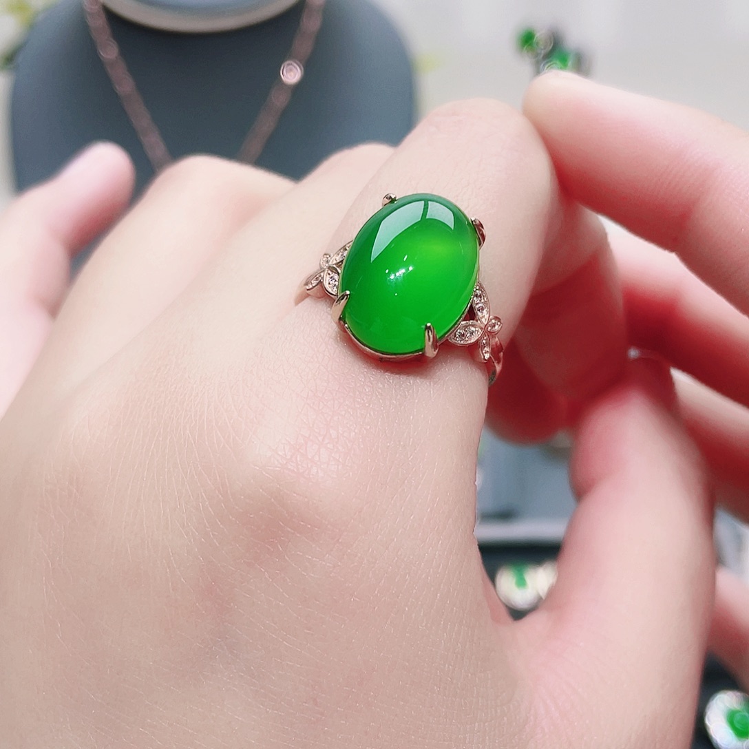 玛瑙/玉髓戒指合金