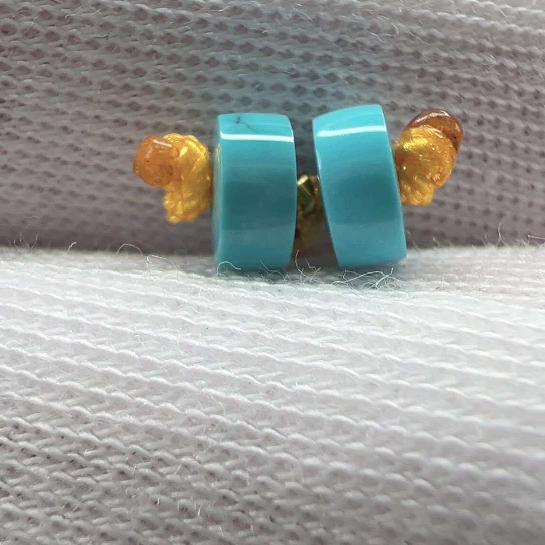 绿松石未镶嵌隔片5.5*2.5