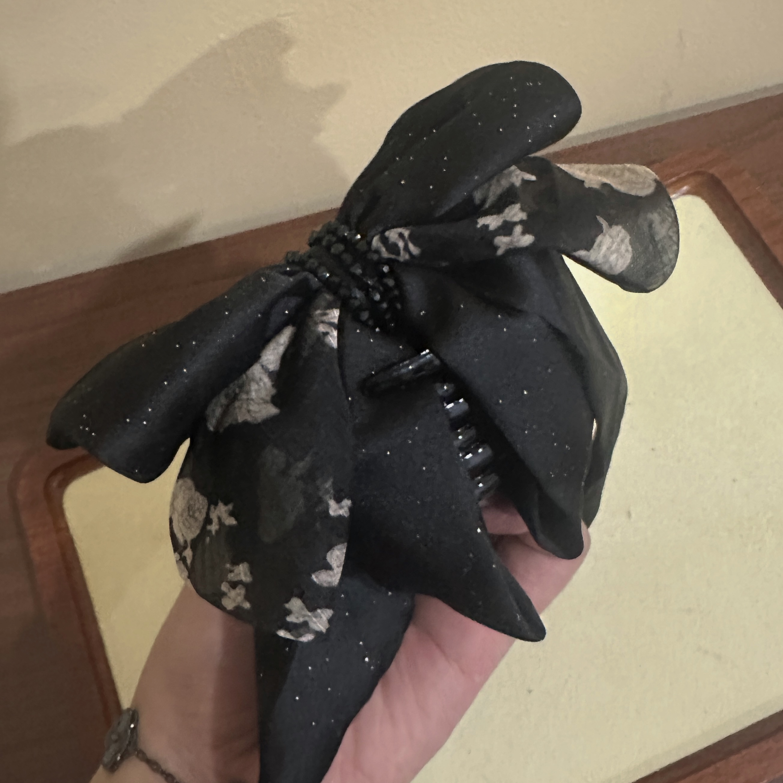少女风休闲风千金风抓夹法式发夹宽边发饰发卡缎面A109