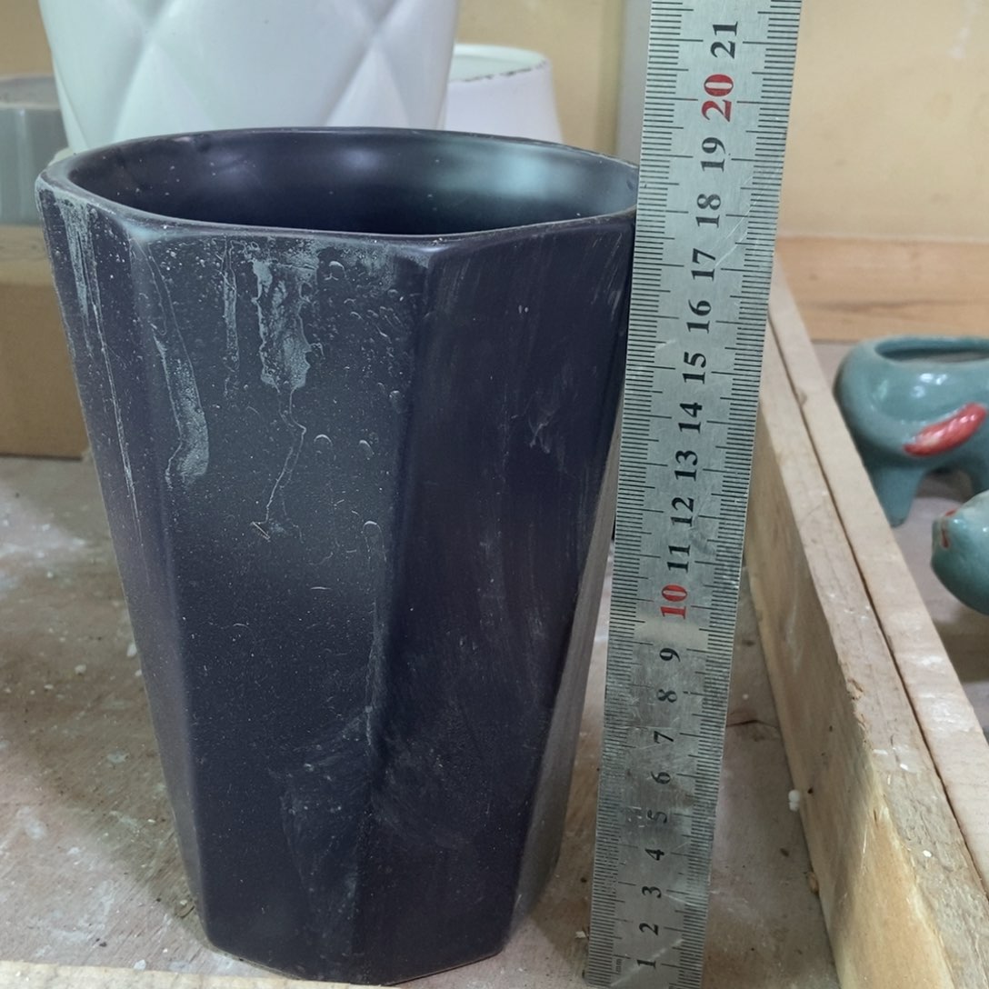 红陶高温陶瓷花盆瑕疵