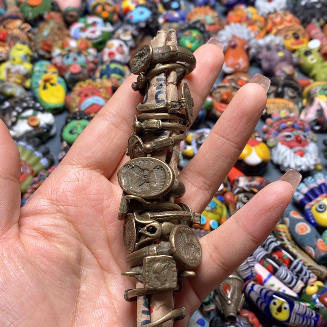 琉璃颈饰印度尼西亚戒指一个