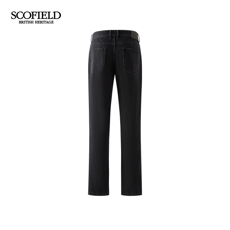 SCOFIELD男装2025年秋冬新品直筒长裤洗水工艺美式休闲牛仔裤男