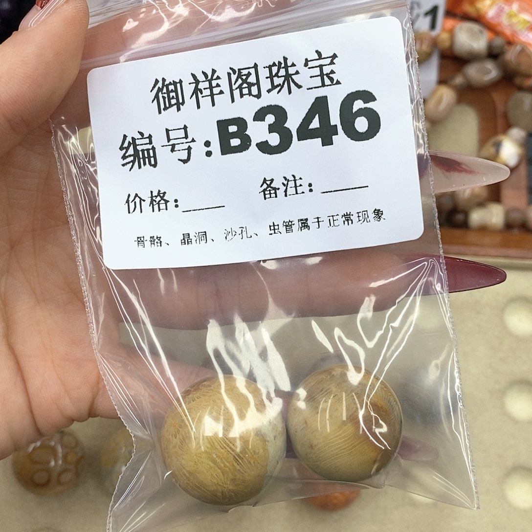 硅化珊瑚（珊瑚玉）颈饰未镶嵌雨***航