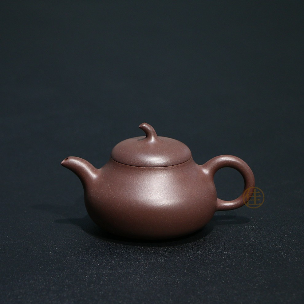 吃茶乐土-全手工 茄瓜 胡芳 原矿底槽清 180毫升 宜兴紫砂壶