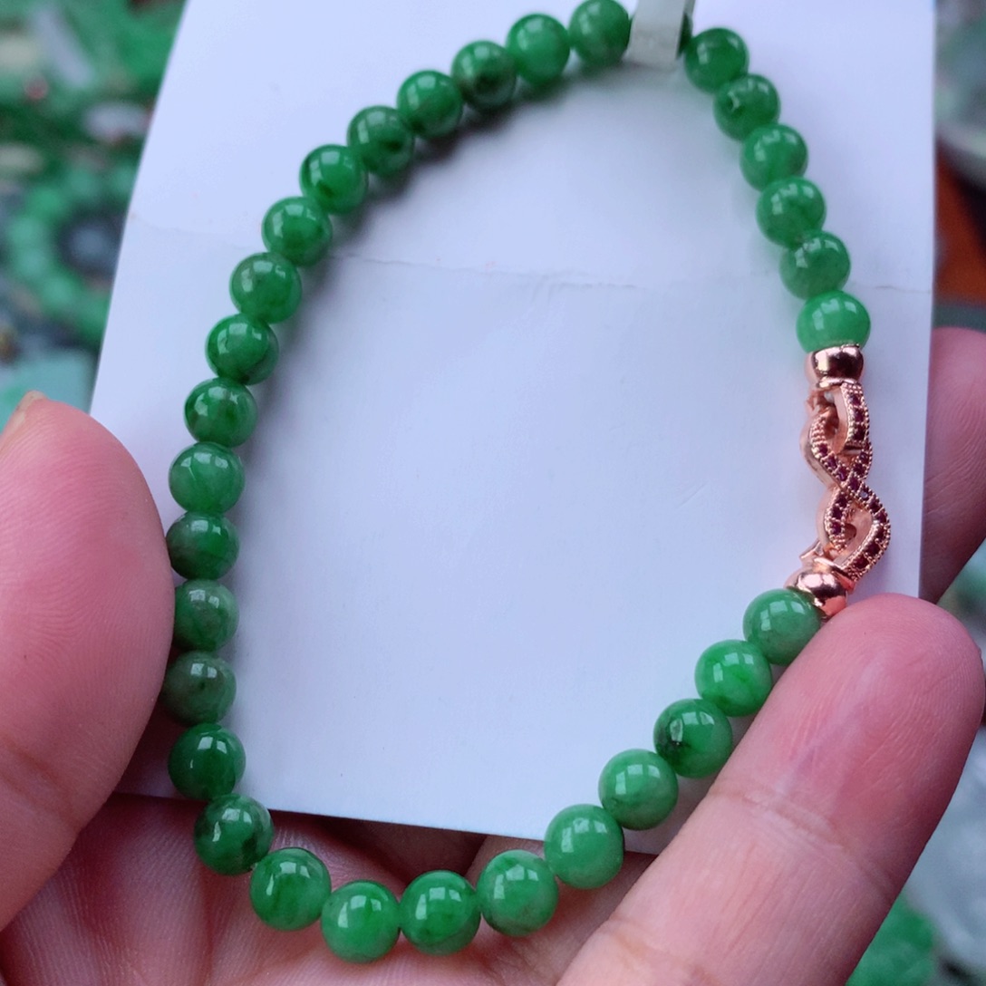 未镶嵌手链翡翠手串