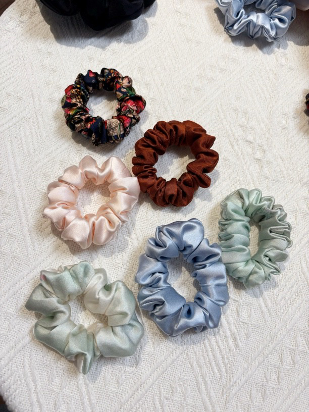 30姆米重磅真丝时尚发圈100%桑蚕丝