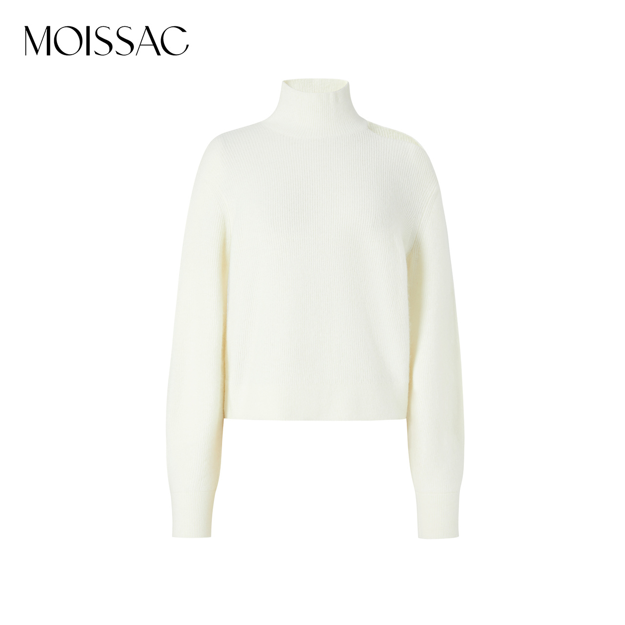 【陈大可】商场同款 摩萨克冬法式优雅肩部镂空小高领套头毛衣女