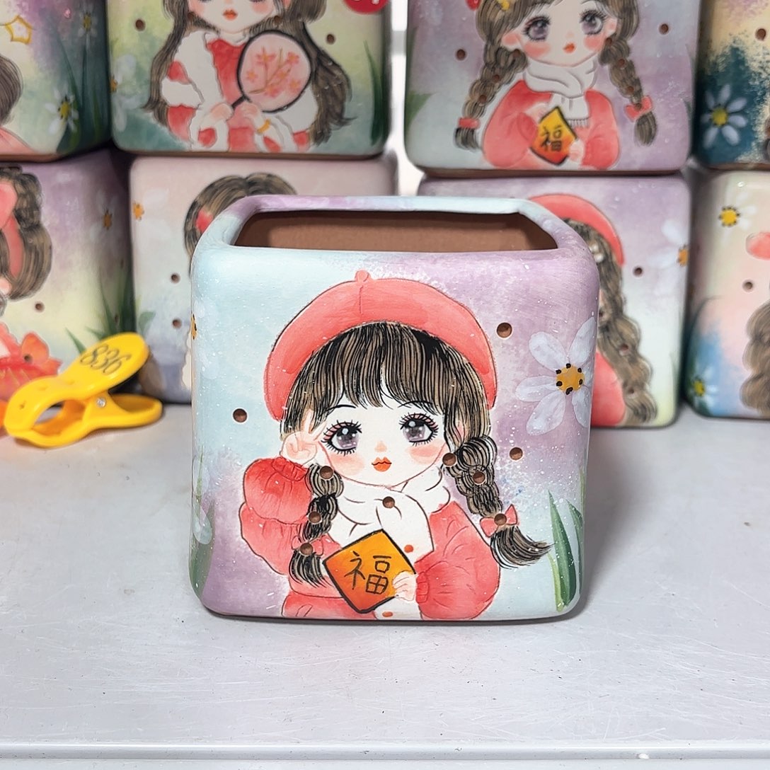 紫砂花盆手工花盆默认微瑕8/10