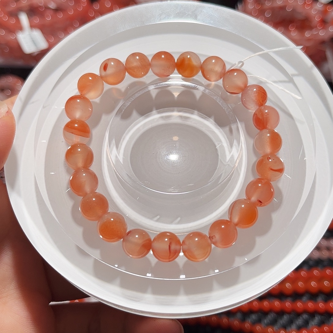 南红玛瑙未镶嵌手链