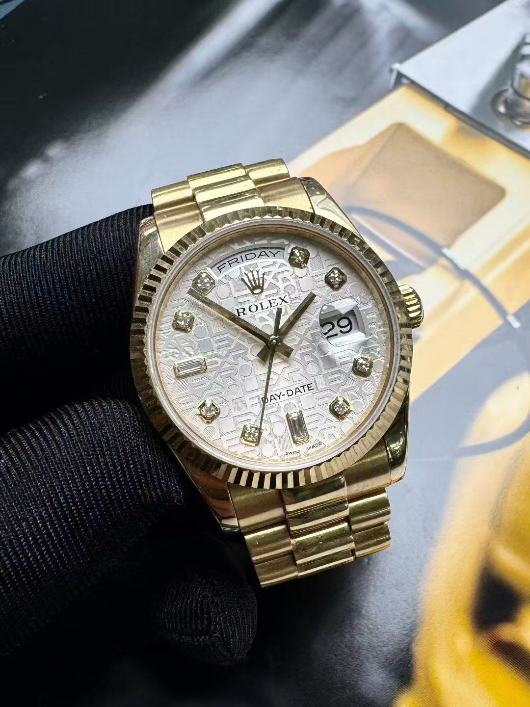 99新 Rolex/劳力士 日志/自动机械/36mm/128238M字头/原钻
