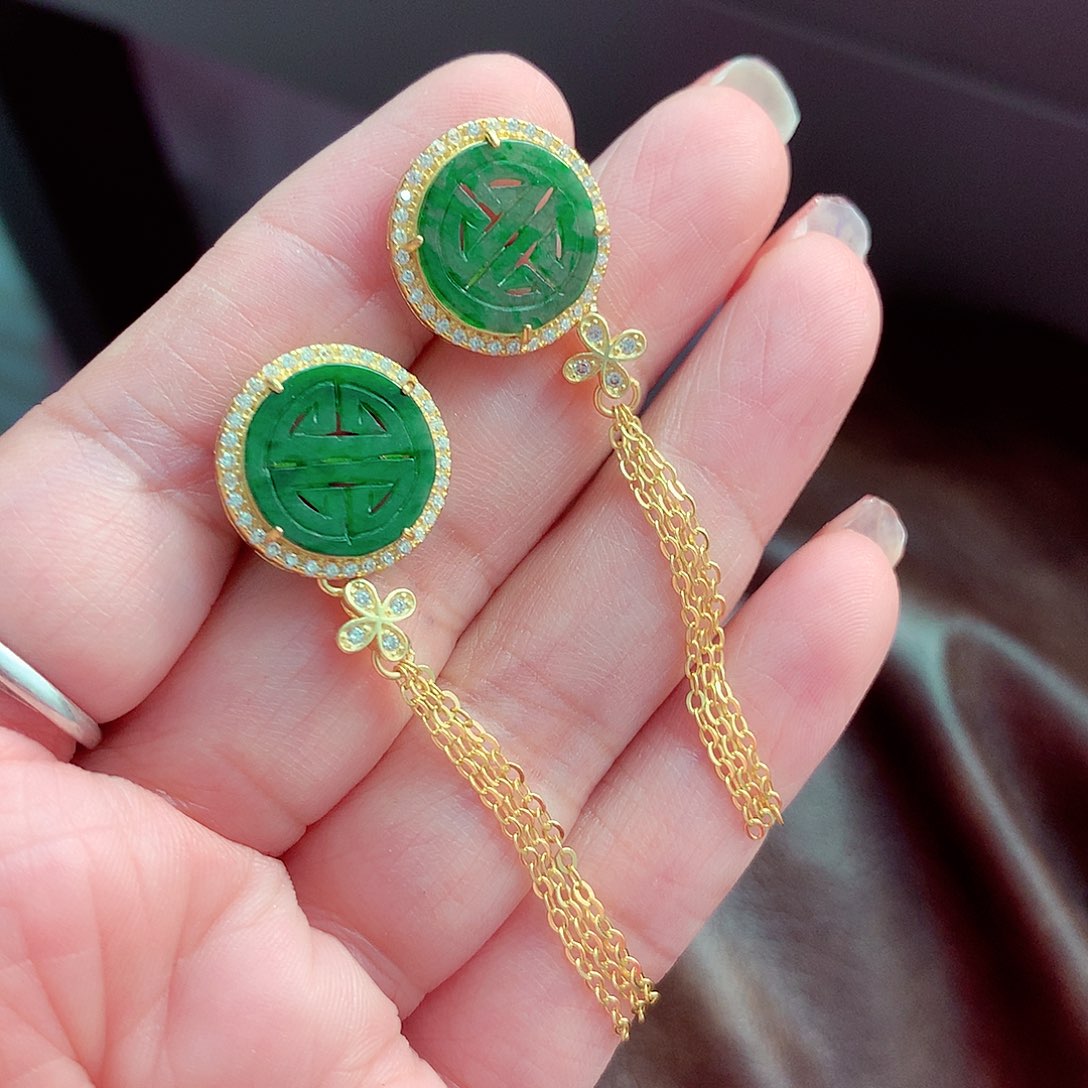 翡翠颈饰银S925镶嵌翡翠