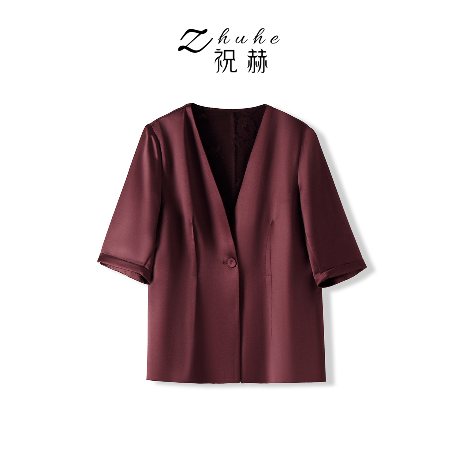 ZHUHE祝赫-时尚百搭一粒扣外套-5XS26037