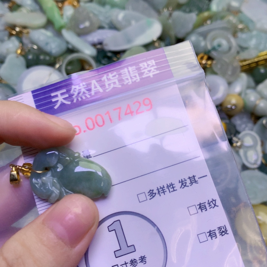 翡翠未镶嵌吊坠(不含链)