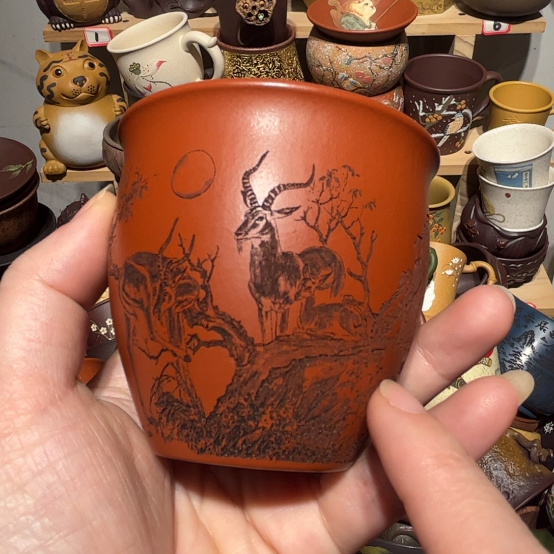 紫砂茶杯宜兴紫砂主人杯