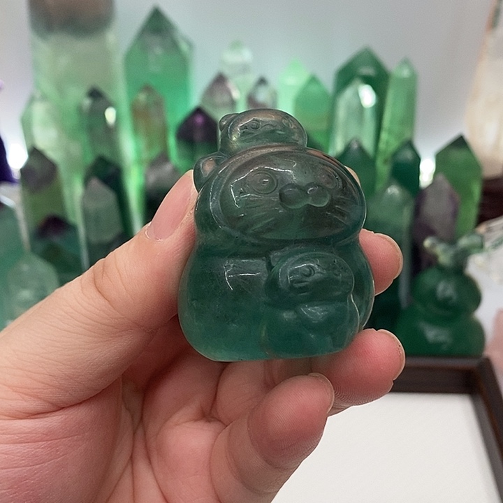 萤石天然萤石有瑕未镶嵌天然萤石有瑕