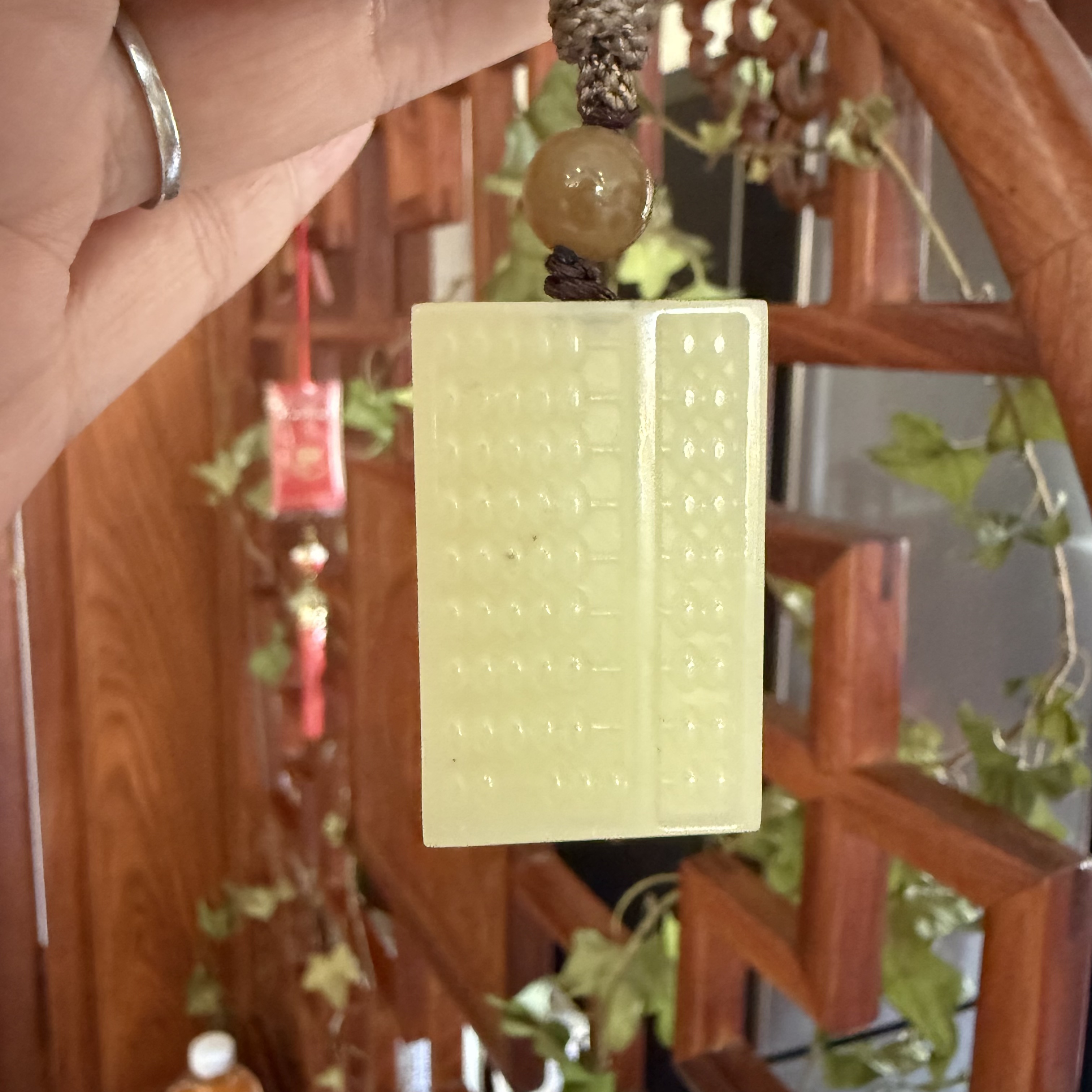天然玉石和田玉算盘牌子