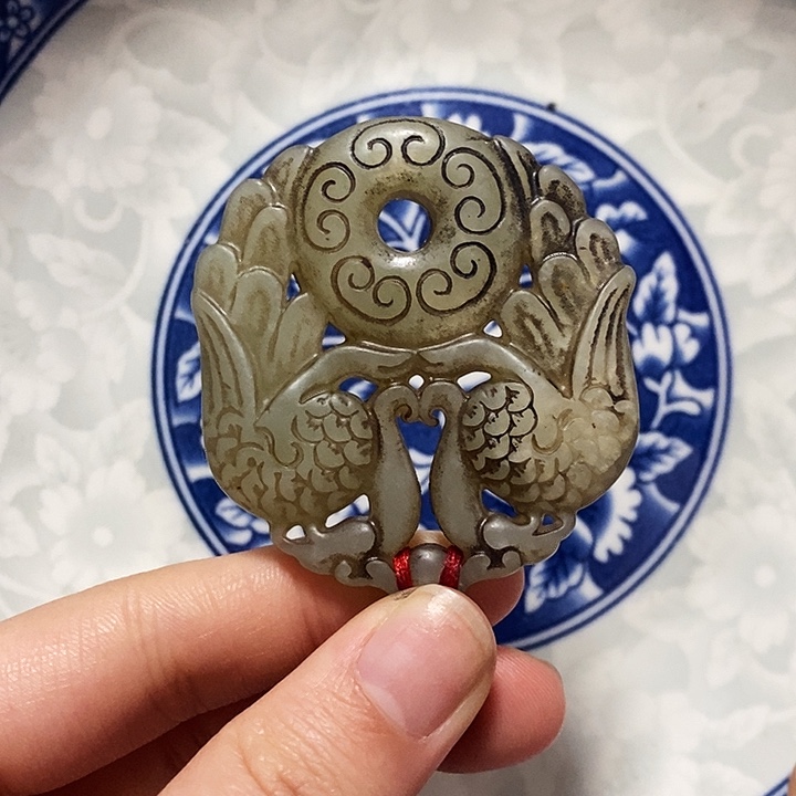 瓷片瓷片 瓷器 摆件1个