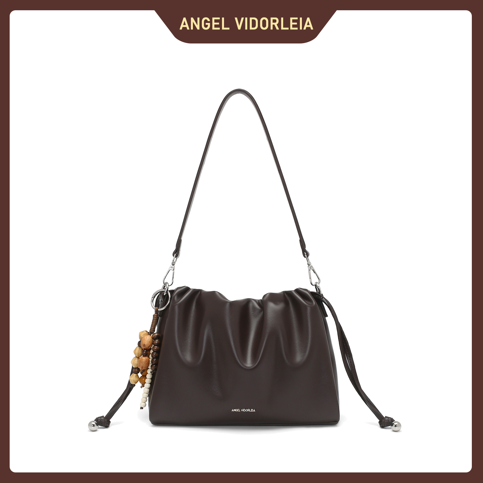 安琪维多莉娅新款轻奢小众云朵包百搭单肩斜跨包V2052