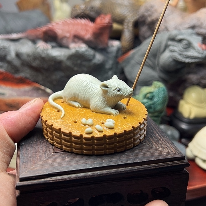 东北石松花石摆件