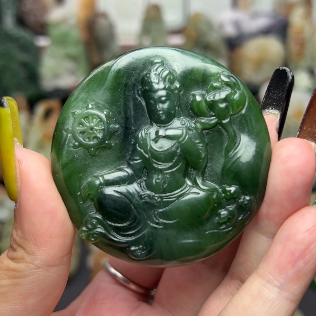 和田玉未镶嵌挂件